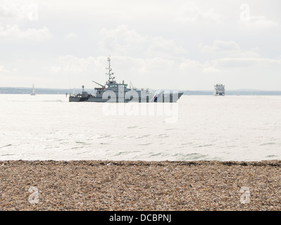 HMC wachsam ein UK Border Agency betrieben Schiff patrouillieren in den Solent Stockfoto