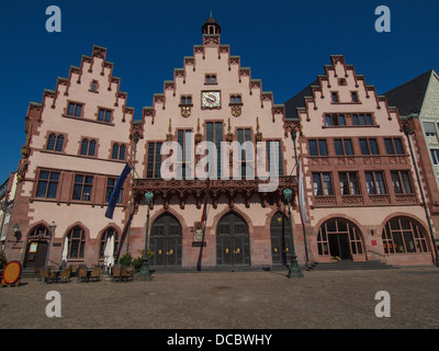 Frankfurter Rathaus aka Rathaus Roemer in Roemerberg Deutschland Stockfoto