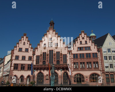 Frankfurter Rathaus aka Rathaus Roemer in Roemerberg Deutschland Stockfoto