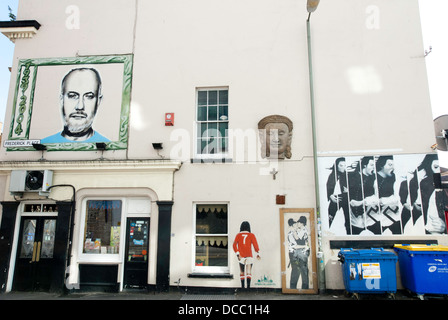 Street-Art in Frederick Street, Brighton, England. Stockfoto