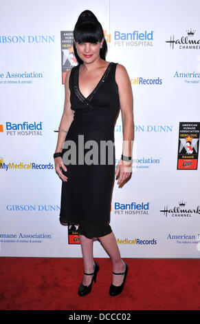 Pauley Perrette The American Humane Association des ersten jährlichen Held Hund Auszeichnungen bei The Beverly Hilton Hotel Beverly Hills, Kalifornien - 01.10.11 Stockfoto