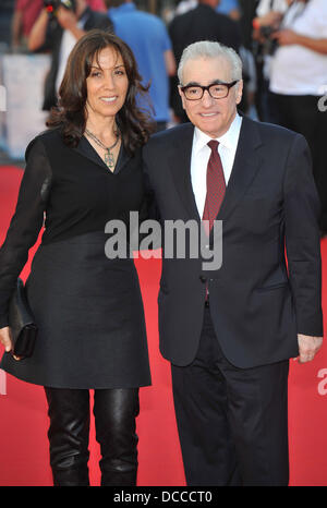 Olivia Harrison und Martin Scorsese George Harrison UK Film-Premiere bei der BFI Southbank - Ankünfte statt. London, England - 02.10.11 Stockfoto