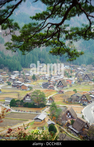 Ōgimachi Dorf in Shirakawago Stockfoto