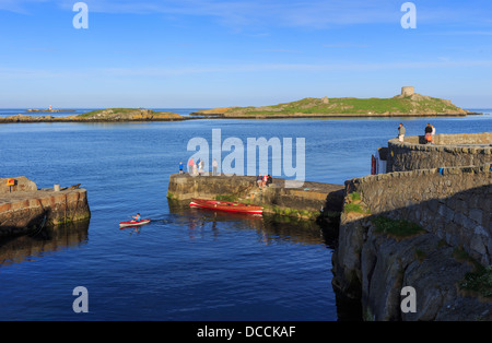 Coliemore Hafen und Dalkey Insel, Dalkey, County Dublin, Irland Stockfoto