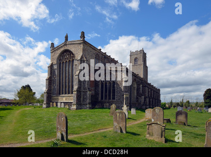 Kirche des Heiligen Trinty. Blythburgh, Suffolk, England, Vereinigtes Königreich, Europa. Stockfoto