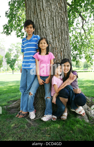 Schöne Familie Stockfoto