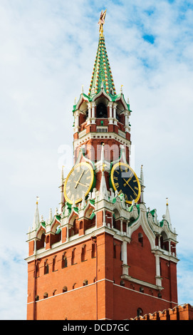 Der Erlöser (Spasskaja) Turm des Moskauer Kreml, Russland. Stockfoto