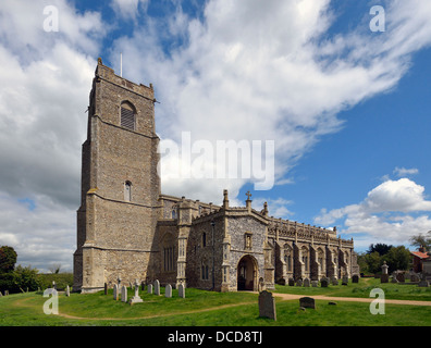 Kirche des Heiligen Trinty. Blythburgh, Suffolk, England, Vereinigtes Königreich, Europa. Stockfoto