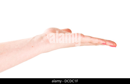 Offene Hand einer Handbewegung Stockfoto