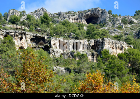 Fontaine-de-Vaucluse eine Kommune in der Vaucluse, Provence-Alpes-Côte d ' Azur, Südosten Frankreichs. Stockfoto