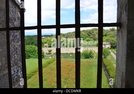 Saint Paul-de-Mausole, St. Remy Provence Frankreich Vincent Van Gogh Blick aus seinem Zimmer Stockfoto