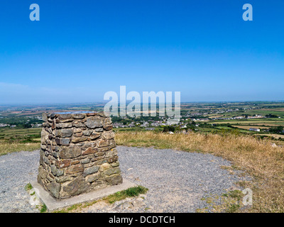 Blick von St Agnes Beacon Cornwall UK Stockfoto