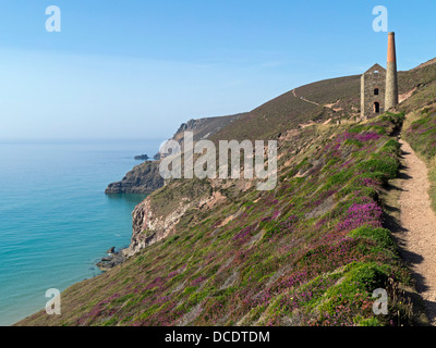 Towanroath Maschinenhaus, Wheal Coates in der Nähe von St. Agnes Cornwall Stockfoto