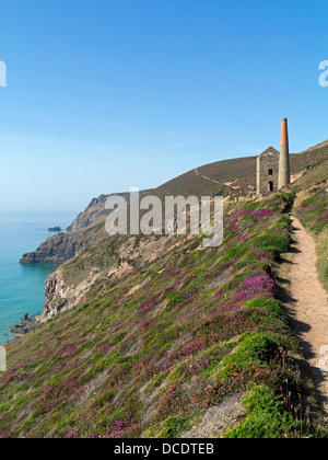 Towanroath Maschinenhaus, Wheal Coates in der Nähe von St. Agnes Cornwall Stockfoto