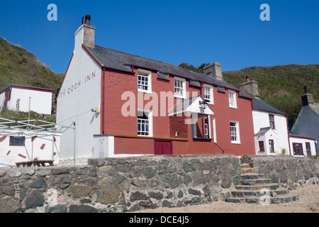 Ty Coch Inn Pub am Strand von Porth Dinllaen Porthdinllaen Cardigan Lleyn Halbinsel Gwynedd North Wales UK Stockfoto