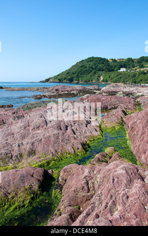 Talland Bay in der Nähe von Looe in Cornwall, Großbritannien Stockfoto