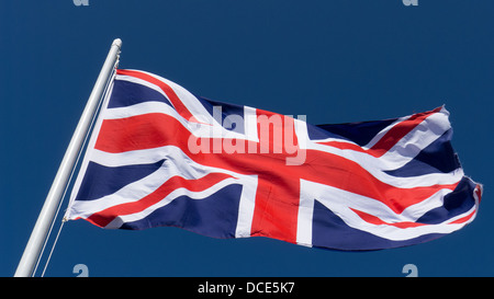 Im Wind wehende Flagge Stockfoto