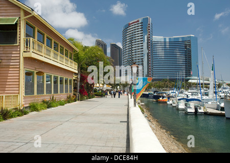 MARRIOT HOTEL SEAPORT VILLAGE DOWNTOWN SAN DIEGO KALIFORNIEN USA Stockfoto