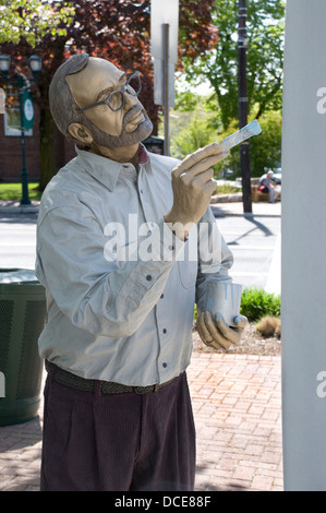 Skulptur namens "Wochenende Maler" von J. Seward Johnson © 1994 Stockfoto