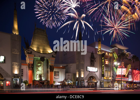 TCL CHINESE THEATER (© MAYER & HOLLER 1927 / BEHR BROWERS 2000) WALK OF FAME HOLLYWOOD BLVD-LOS ANGELES-KALIFORNIEN-USA Stockfoto