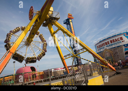 Evolution ride Pleasure Beach Kirmes, Great Yarmouth, Norfolk, England Stockfoto