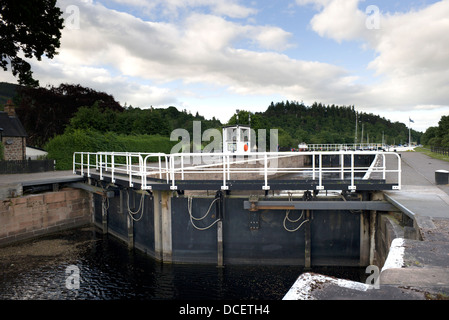 Dochgarroch Schloss auf dem kaledonischen Kanal in der Nähe von Inverness Schottland Stockfoto