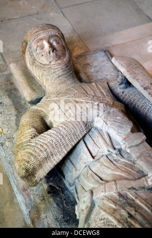 Knights Templar Bildnis Temple Church, Inns of Court, London Großbritannien Gilbert Marshal, 4th Earl of Pembroke HOMER SYKES Stockfoto