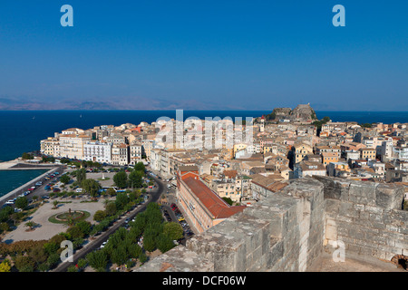 Insel Korfu und der alten Stadt in Griechenland Stockfoto