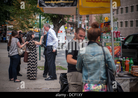 NYC Public Advocate und Bürgermeisterkandidat Bill de Blasio Stockfoto