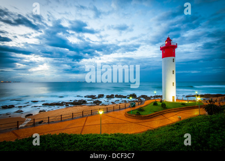 Umhlanga Rocks Beach bei Tagesanbruch Stockfoto