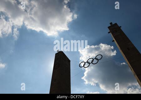 Berlin, Deutschland. 15. August 2013. Blick auf das Olympiastadion in Berlin, Deutschland, 15. August 2013. Foto: Jens Kalaene/Dpa/Alamy Live News Stockfoto