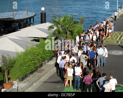 Les Berges, der neue Seineufer, Le Quai Restaurant, Quai Anatole France, Paris, linken Ufer, Frankreich Stockfoto