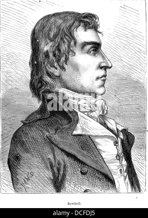 Jean-François Reubell (Rewbell) (1747-1807), Mitglied des "Directoire Exécutif De La République Française" (Directoire). Stockfoto