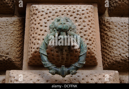 Ring zu binden Pferde, Charles V Palast, Alhambra, Granada, Spanien Stockfoto