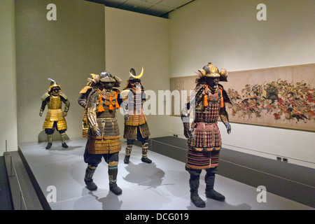 Samurai Ausstellung am Museum der bildenden Künste Boston MA Stockfoto