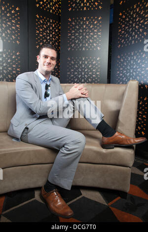 Cooper Hefner. Playboy Club London, UK 14.08.2013 zeigt Bild Cooper Hefner, fotografiert Sohn von Hugh Hefner im Playboy Club am Old Park Lane, London, England, UK Stockfoto