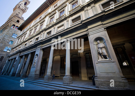 Italien, Toskana, Florenz, Uffizien, Donatello Statue Stockfoto