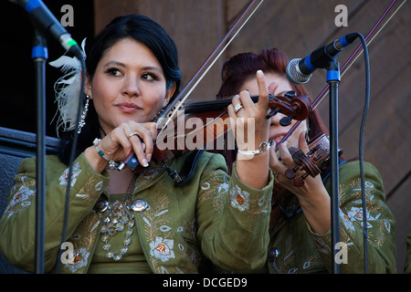 Mariachi-Band, Mariachi Vasquez, beim Jazzfestival 2011 Telluride, Telluride, Colorado. Stockfoto