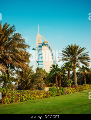 Ein Überblick über die weltweit ersten sieben Sterne Luxushotel Burj Al Arab "Turm der Araber" am 15. November 2012 in Dubai. Al Stockfoto