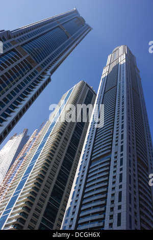 Moderne Gebäude in Dubai Marina, am 13. November 2012, Dubai, Vereinigte Arabische Emirate. Dubai war die am schnellsten entwickelnde Stadt in der Welt zwischen Stockfoto