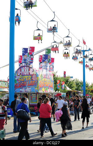 Toronto, Kanada. 16. August 2013. Sky Ride an der Canadian National Exhibition 2013. Stockfoto