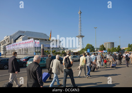 ICC und Funkturm während der Messe IFA Messe Funkausstellung, Berlin Stockfoto