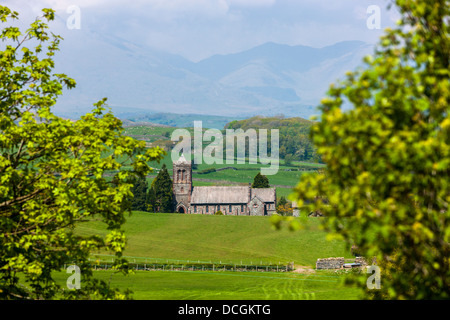 St Lukes Kirche in der Nähe von Lowick Green in den Lake District National Park, Cumbria, England, UK, Europa. Stockfoto