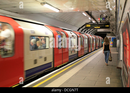 Green Park u-Bahn Station, London England UK. Stockfoto