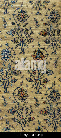 Textil mit Design von blühenden Pflanzen M.39.2.479 Stockfoto