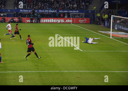 Die Spieler Kevin Trapp von der Frankfurter Fußball-Club Eintracht Stockfoto