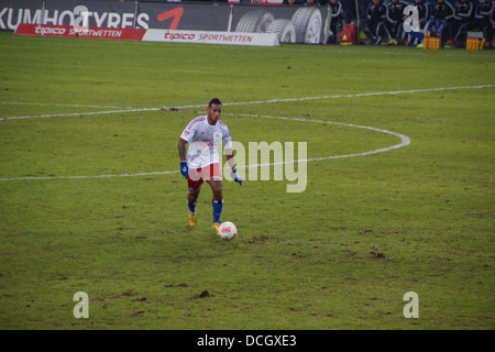 Die Fußball-Spieler Dennis Aogo vom Hamburger Sportverein HSV Hamburg-team Stockfoto