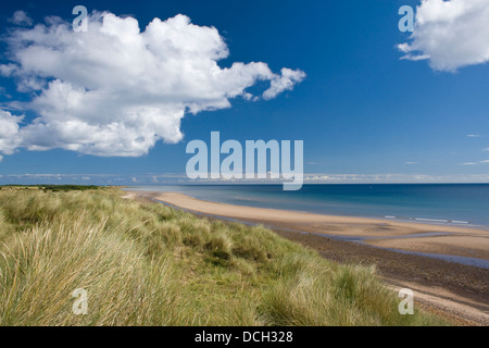 Strand von Druridge Bay Northumberland Stockfoto