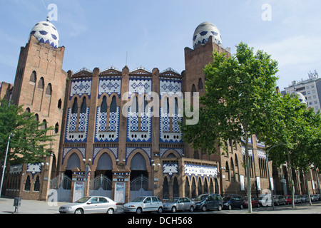 Der Plaza Monumental de Barcelona, auch bekannt als La Monumental, Barcelona, Spanien Stockfoto