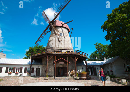 Veski Restaurant befindet sich im ehemaligen Windmühle Kuressaare Stadt Saaremaa Insel Estlands Nordeuropa Stockfoto